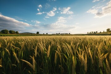 Poster - Field grassland outdoors horizon.