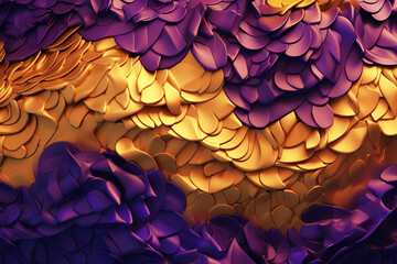 Purple and gold abstract luxury background, aesthetic colorful, vibrant colors