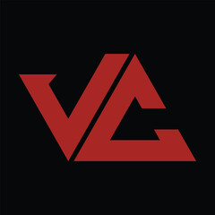 Sticker - initials VA LETTER V A 