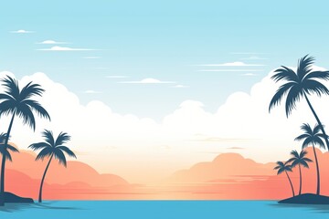 Wall Mural - Beach backgrounds landscape outdoors.