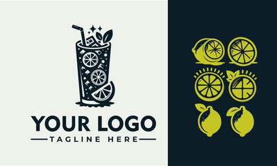 Wall Mural - Lemonade Vector Logo Unleash the Symbolism of Refreshment, Summer Vibes, and the Taste of Lemonade A Timeless Design for Beverage, Summer, and Refreshment Brands