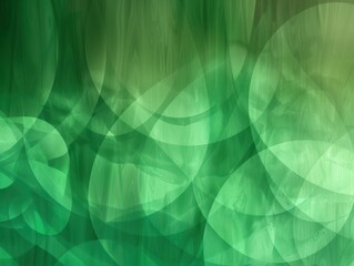 Canvas Print - abstract green background with overlapping shapes