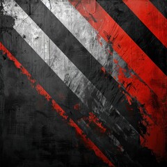 Sticker - abstract grunge background with red and black stripes