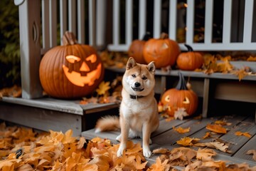 Wall Mural - dog breed Akita inu