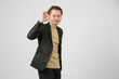 © Ibenk.88 - portrait of happy asian businessman wearing suit giving approval ok sign finger on isolated background