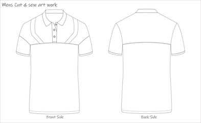 men polo with design