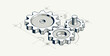 © Sylverarts - Engineer education concept, gears and cogs composition isometric 3D vector illustration, study science in university, engineering learning.