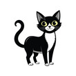 © Tumpa - Halloween Cat Silhouette Vector illustration