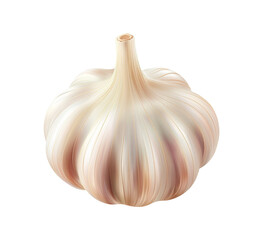 Wall Mural - garlic vegetable isolated