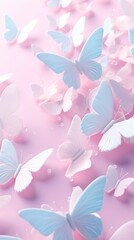 Canvas Print - Butterfly nature petal backgrounds.