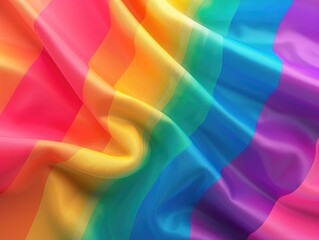 Wall Mural - Rainbow Fabric Close Up