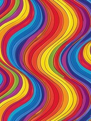 Poster - Wavy Line Pattern