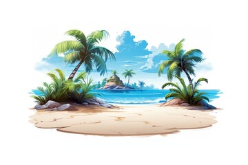 Wall Mural - Beach png outdoors nature plant.