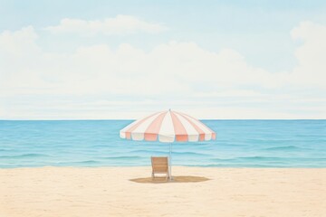 Wall Mural - Beach outdoors horizon summer.