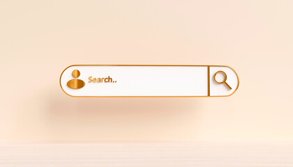 Wall Mural - search bar or search engine for design. concepts of finding information by technology for web, brows