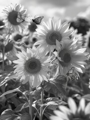 Poster - Field of Sunflowers