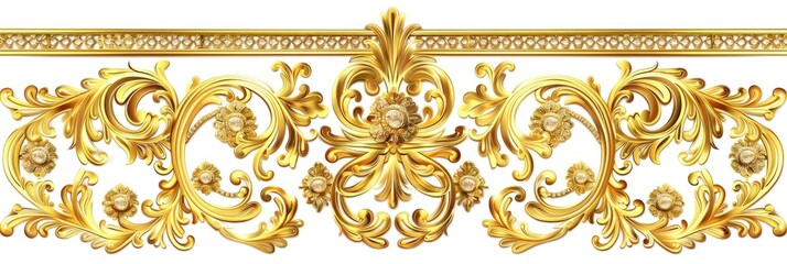 Wall Mural - Ornate Gold Decorative Border