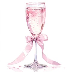 Wall Mural - Coquette champagne glass beverage alcohol liquor.