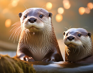 Wall Mural - otter Animals