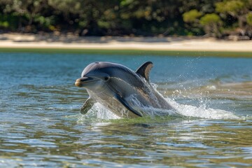 Wall Mural - Bottlenosed dolphin at Sandy Bay