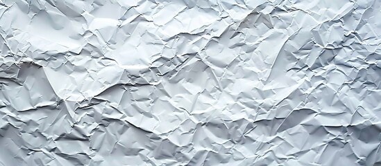 Poster - Textured white paper background with grunge wrinkles, perfect for copy space image.
