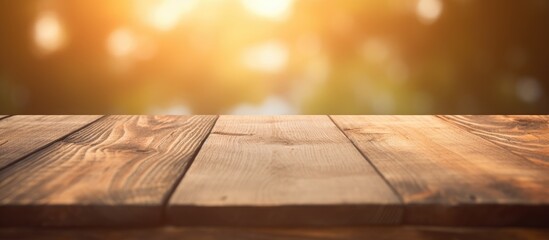 Aufkleber - Selective focus on an aged wooden texture backdrop with copy space image.