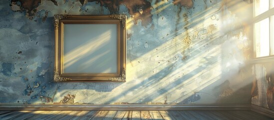 Poster - Frame for displaying a picture with space for adding an image, also known as a copy space image.