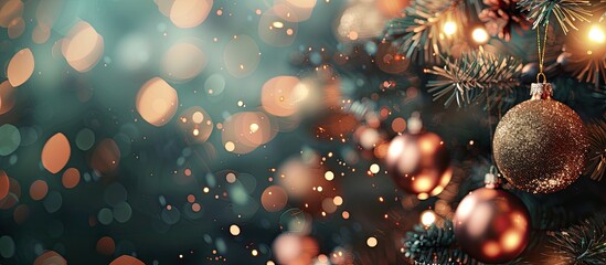 Poster - New Year fireworks with room for text - abstract holiday backdrop with a copy space image.