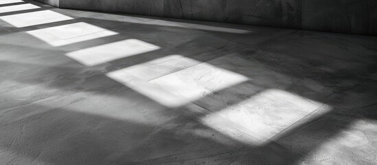 Leinwandbilder - A floor background in grey with light grey shapes providing ample copy space image for text.