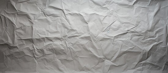 Poster - Texture background of crumpled gray paper with vignette, perfect for copy space image.