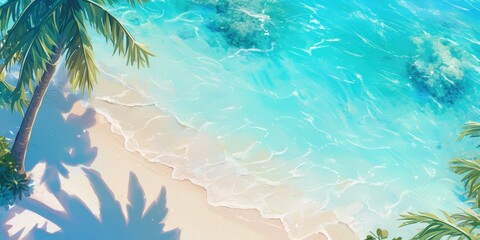 Wall Mural - Tropical Beach Paradise