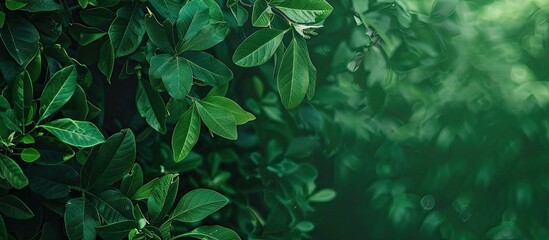 Poster - A serene green backdrop with ample copy space image.
