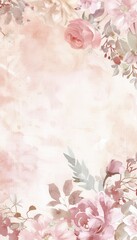 Sticker - a pink and white floral background with a pink rose