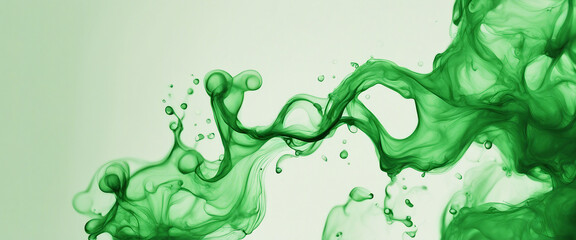 Poster - green ink in water wallpaper