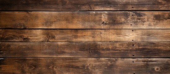 Aufkleber - Selective focus on an aged wooden texture backdrop with copy space image.