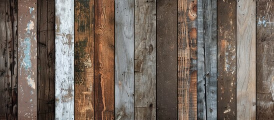 Aufkleber - Digital paper featuring backgrounds with worn-out wooden textures, perfect for graphic designs with ample copy space image.
