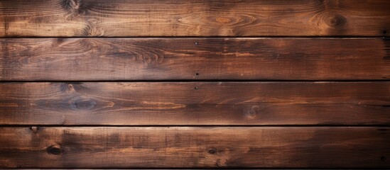 Aufkleber - The brown wooden board with copy space image.