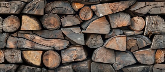 Aufkleber - Wood creatively isolated for design and decoration with a background for copy space image.