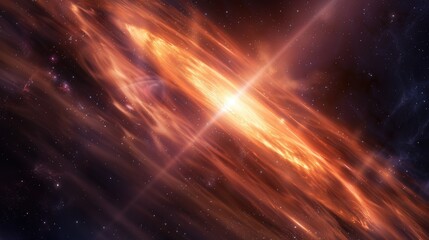 Wall Mural - cosmic spectacle: magnificent distant pulsar beaming light into the universe
