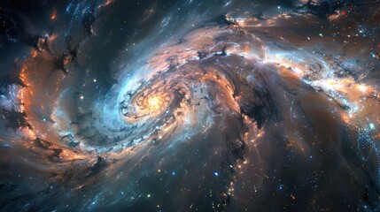 Wall Mural - A mesmerizing image of a celestial event horizon with swirling matter