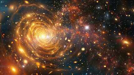 Wall Mural - Cosmic Creation - Capturing the First Moments After the Big Bang