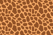 © chrupka - seamless pattern with giraffe skin texture, can be used in fashion design, for wallpaper, upholstery, and decorative interior accents- vector illustration