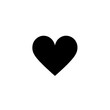 © JR-50 - Minimalistic black heart icon on a transparent background, perfect for romantic, love-themed designs and graphic projects.