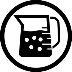 Poster - Pitcher Glyph Black Icon