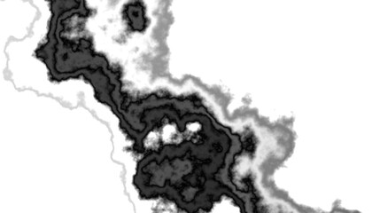Aufkleber - Black smoke steam isolated transparent background. Fog and mist effect for text or space. Overlay with transparent background