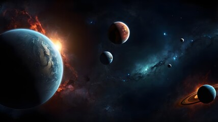 planet in space