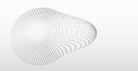 Leinwandbilder - Grey background with data flow. Binary code, artificial intelligence. Program code. Computer background of numbers. Disk consisting of data. Analytics, sorting, structuring, transferring information.