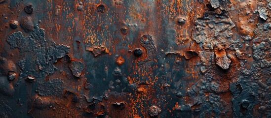 Aufkleber - Close up of a rusty background with texture in the image. with copy space image. Place for adding text or design