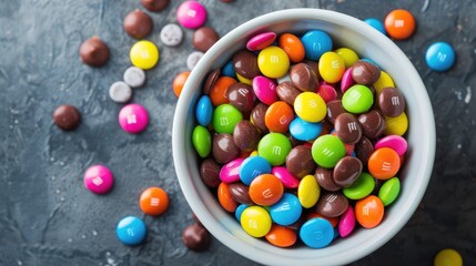 Poster - colorful chocolate candies