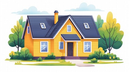 exterior house isolated icon vector illustration design